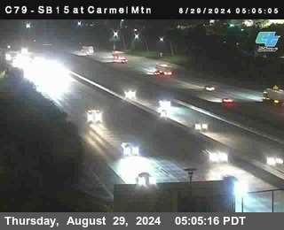 NB 15 at Carmel Mountain Rd.