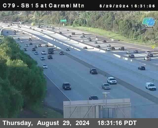 NB 15 at Carmel Mountain Rd.