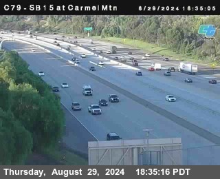 NB 15 at Carmel Mountain Rd.