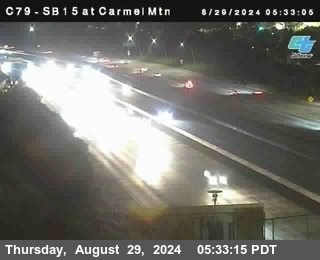 NB 15 at Carmel Mountain Rd.