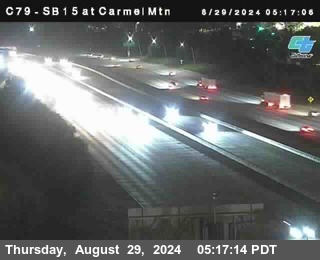 NB 15 at Carmel Mountain Rd.