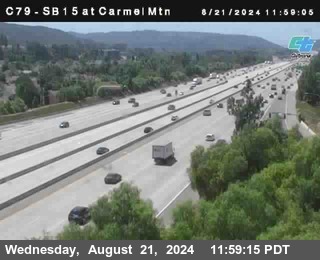 NB 15 at Carmel Mountain Rd.