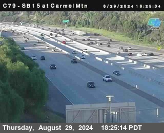 NB 15 at Carmel Mountain Rd.