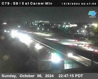 NB 15 at Carmel Mountain Rd.