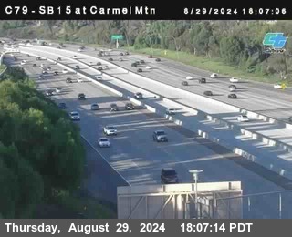 NB 15 at Carmel Mountain Rd.