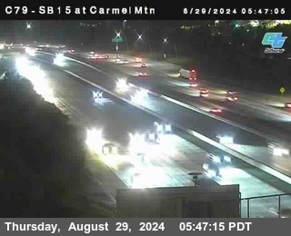 NB 15 at Carmel Mountain Rd.