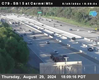 NB 15 at Carmel Mountain Rd.