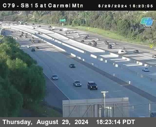 NB 15 at Carmel Mountain Rd.