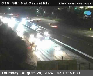 NB 15 at Carmel Mountain Rd.