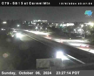 NB 15 at Carmel Mountain Rd.