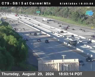 NB 15 at Carmel Mountain Rd.