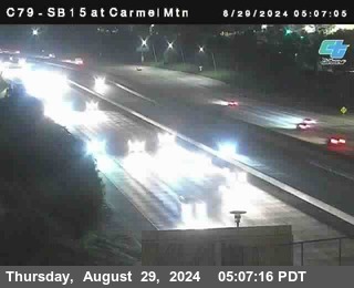 NB 15 at Carmel Mountain Rd.