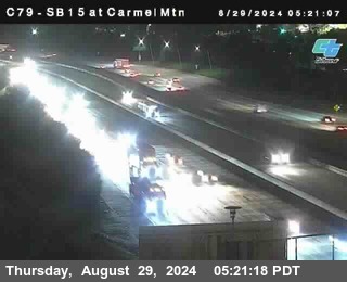 NB 15 at Carmel Mountain Rd.