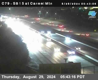 NB 15 at Carmel Mountain Rd.