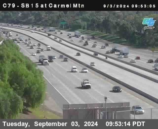 NB 15 at Carmel Mountain Rd.