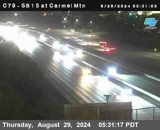 NB 15 at Carmel Mountain Rd.