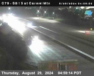 NB 15 at Carmel Mountain Rd.