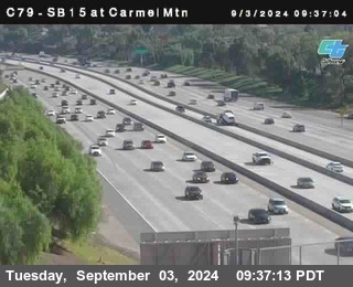 NB 15 at Carmel Mountain Rd.