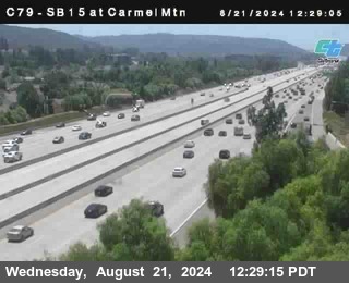 NB 15 at Carmel Mountain Rd.