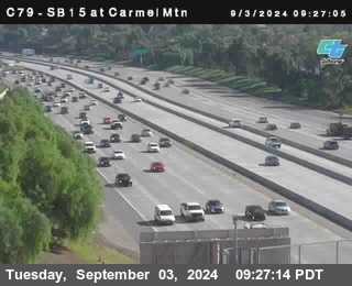 NB 15 at Carmel Mountain Rd.