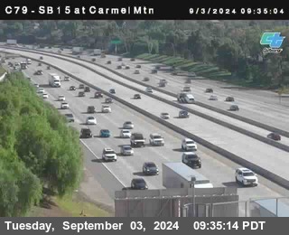 NB 15 at Carmel Mountain Rd.