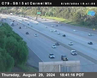 NB 15 at Carmel Mountain Rd.