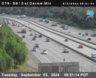 NB 15 at Carmel Mountain Rd.