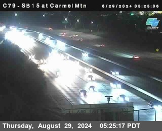 NB 15 at Carmel Mountain Rd.