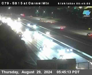 NB 15 at Carmel Mountain Rd.