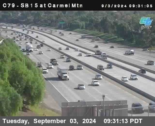 NB 15 at Carmel Mountain Rd.