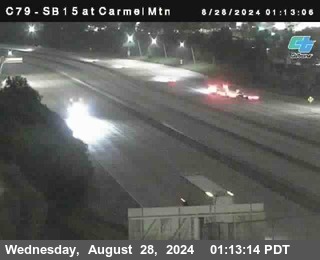 NB 15 at Carmel Mountain Rd.