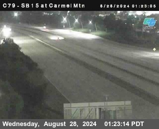 NB 15 at Carmel Mountain Rd.