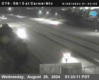 NB 15 at Carmel Mountain Rd.