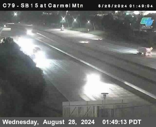 NB 15 at Carmel Mountain Rd.