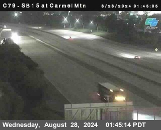 NB 15 at Carmel Mountain Rd.