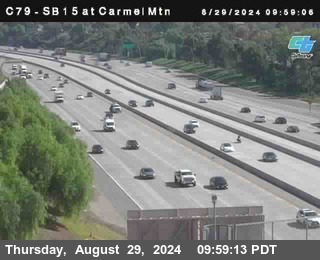 NB 15 at Carmel Mountain Rd.