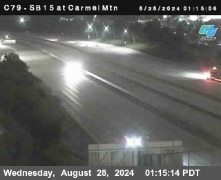 NB 15 at Carmel Mountain Rd.