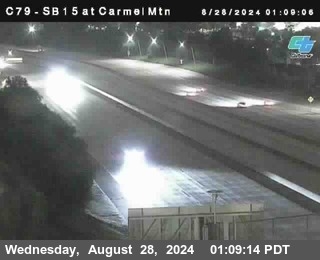 NB 15 at Carmel Mountain Rd.