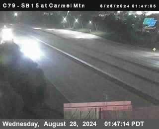 NB 15 at Carmel Mountain Rd.