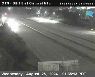 NB 15 at Carmel Mountain Rd.