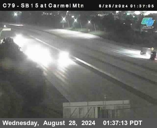 NB 15 at Carmel Mountain Rd.