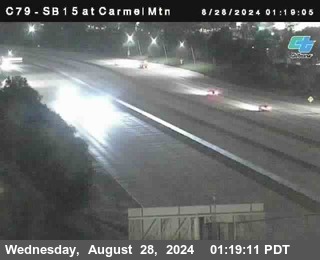 NB 15 at Carmel Mountain Rd.