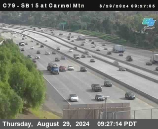 NB 15 at Carmel Mountain Rd.