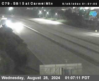 NB 15 at Carmel Mountain Rd.