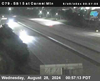 NB 15 at Carmel Mountain Rd.