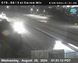 NB 15 at Carmel Mountain Rd.