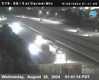 NB 15 at Carmel Mountain Rd.