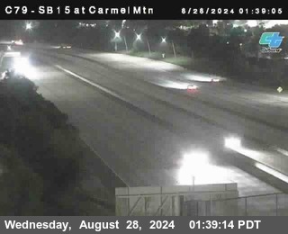 NB 15 at Carmel Mountain Rd.