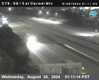 NB 15 at Carmel Mountain Rd.