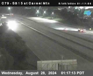 NB 15 at Carmel Mountain Rd.